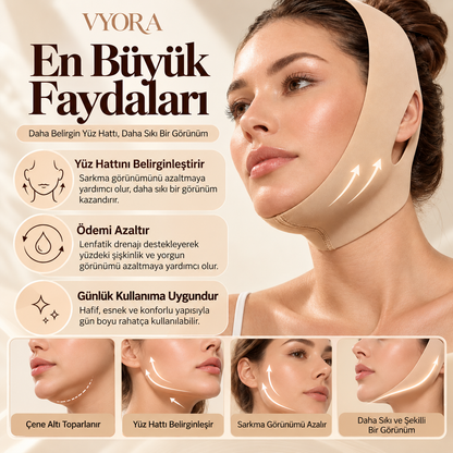 VYORA™ Gıdı ve Kırışıklık Giderici Yüz Bakım Sargı Maskesi